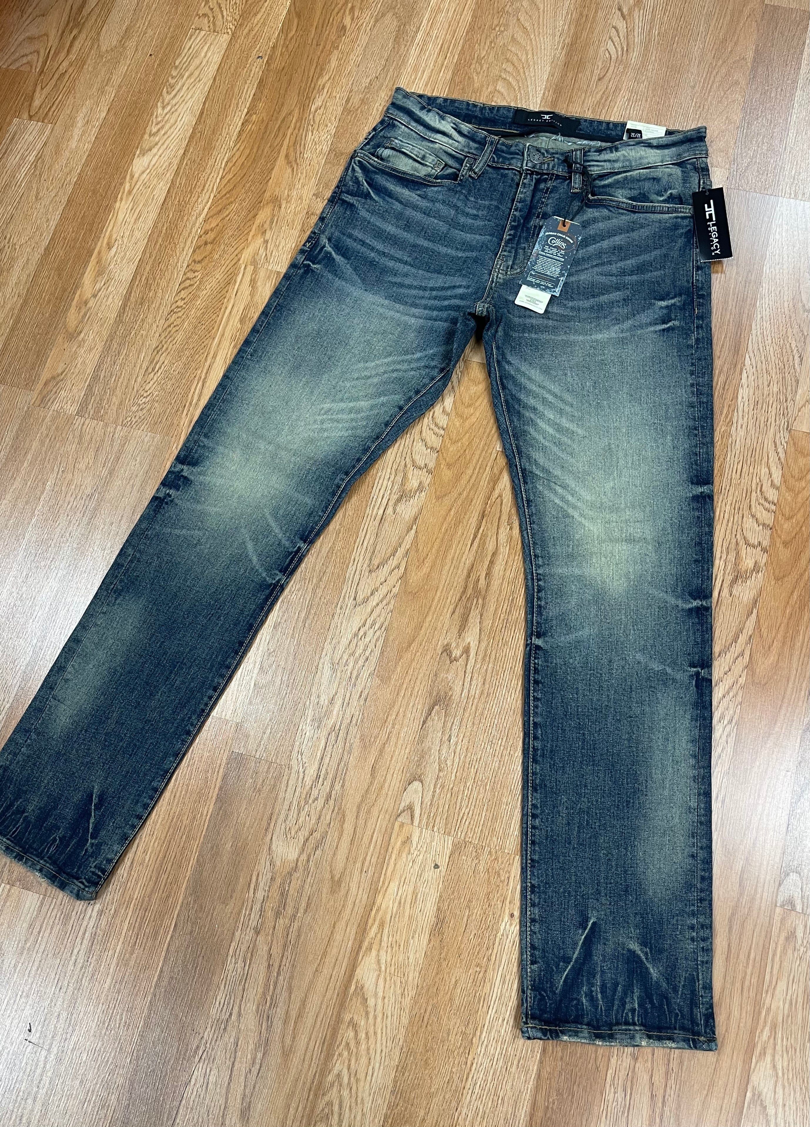Jordan craig straight fit dark vintage jeans