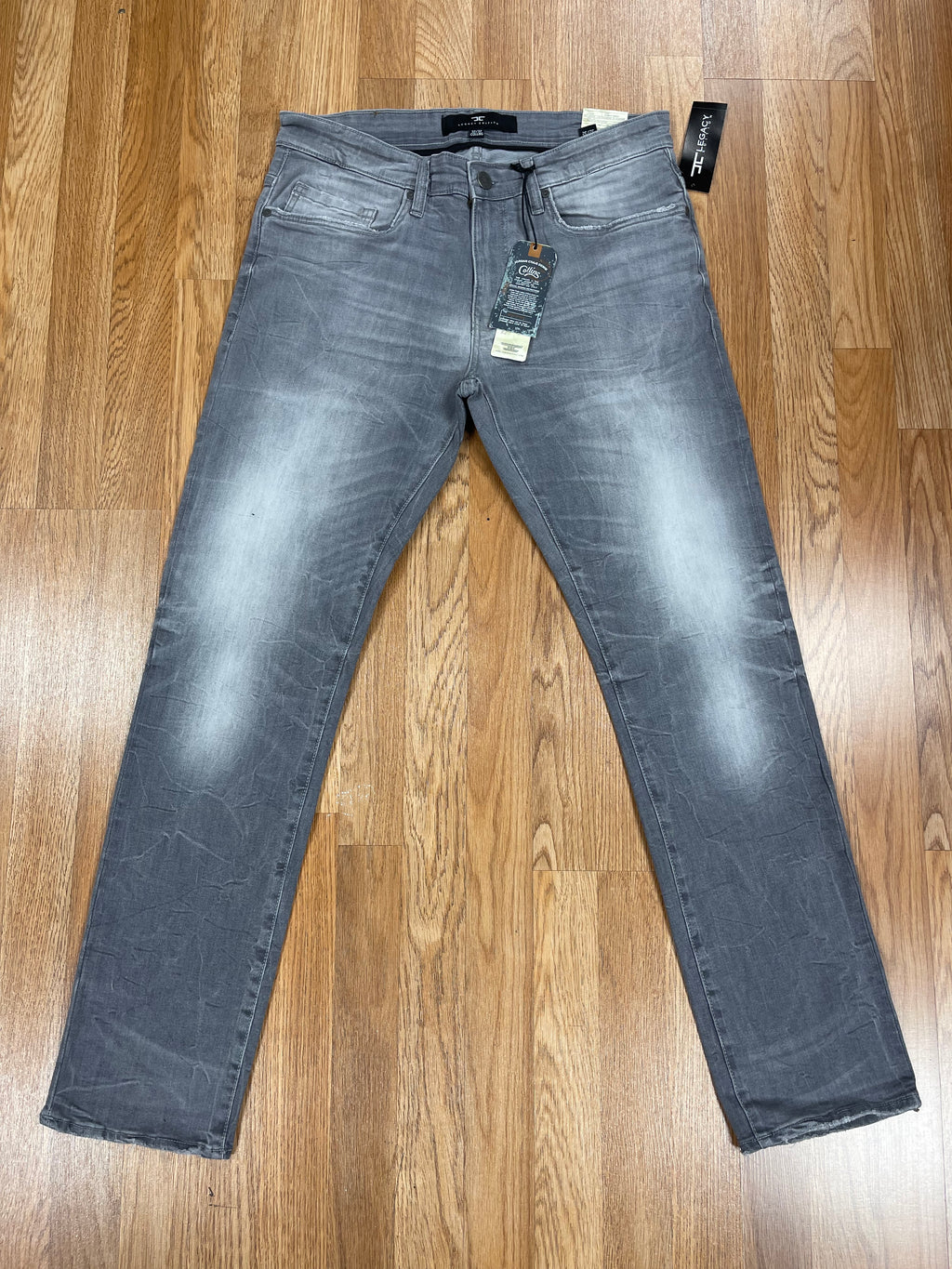 JC cement wash straight fit jeans