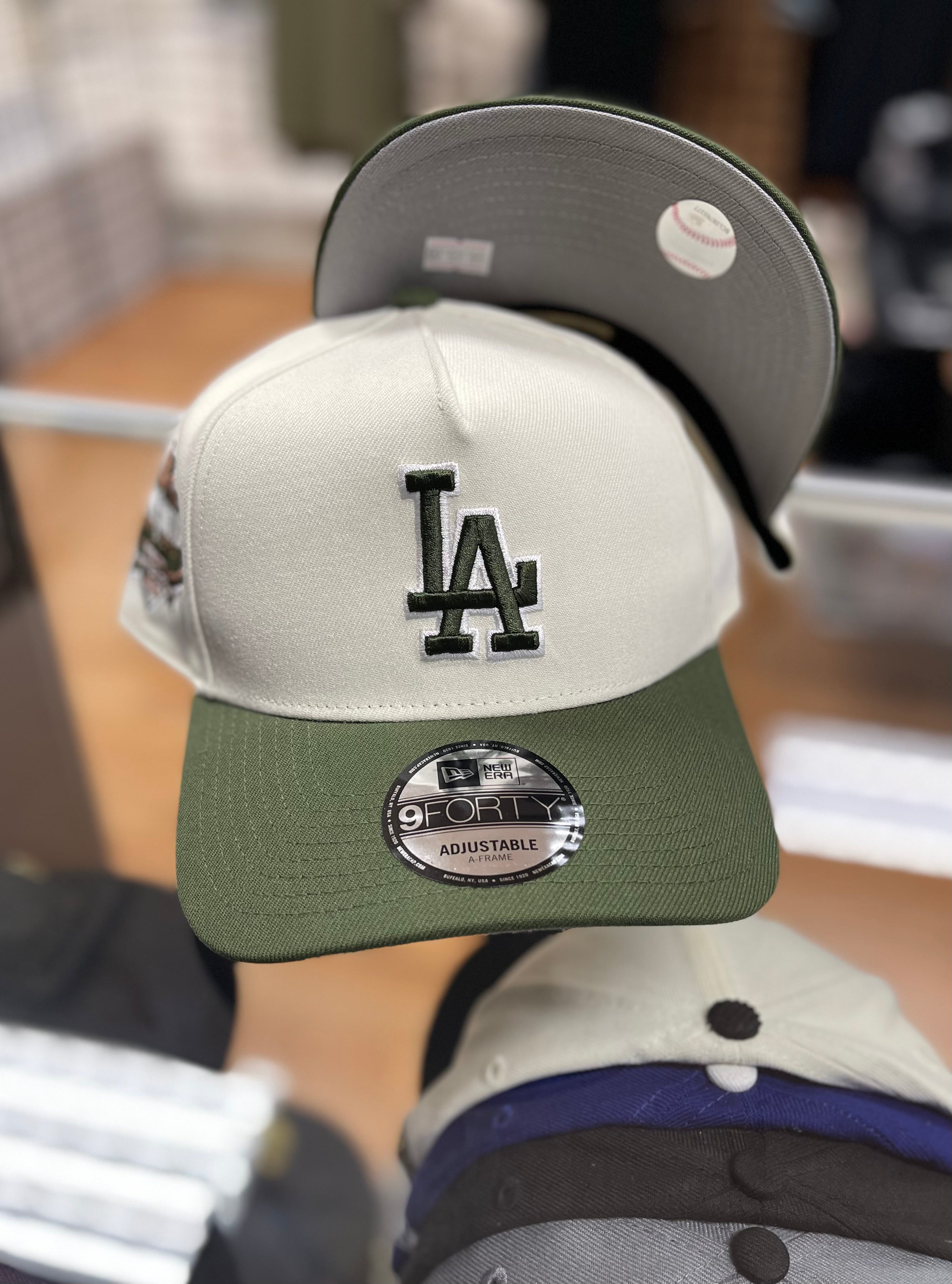 LA dodgers olive snapback