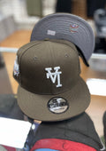 Upside down LA dodgers brown snapback