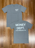 Money dept gray/white tee