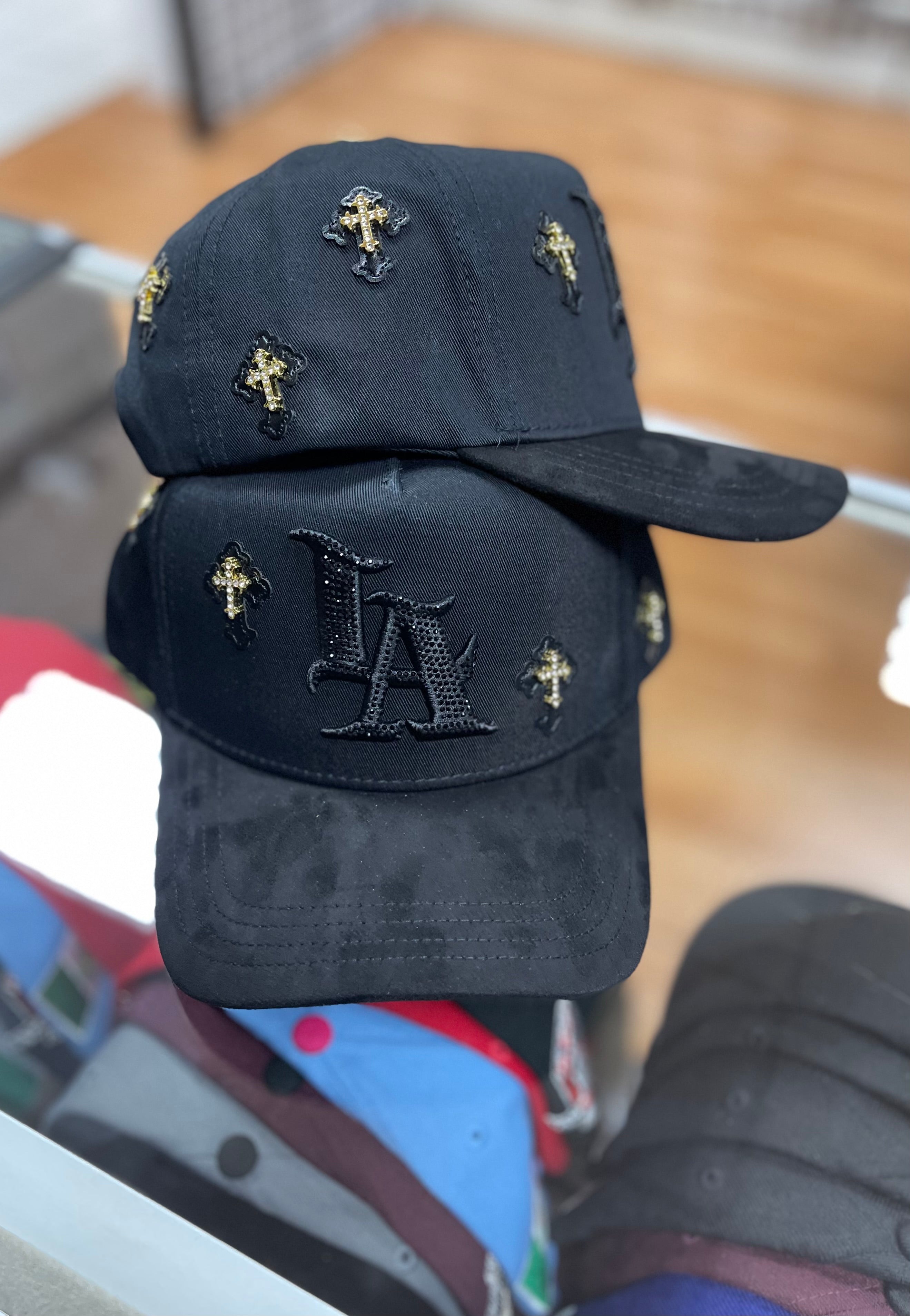 LA cross snapback