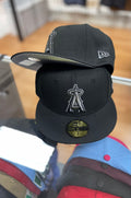 Angels black & gray fitted