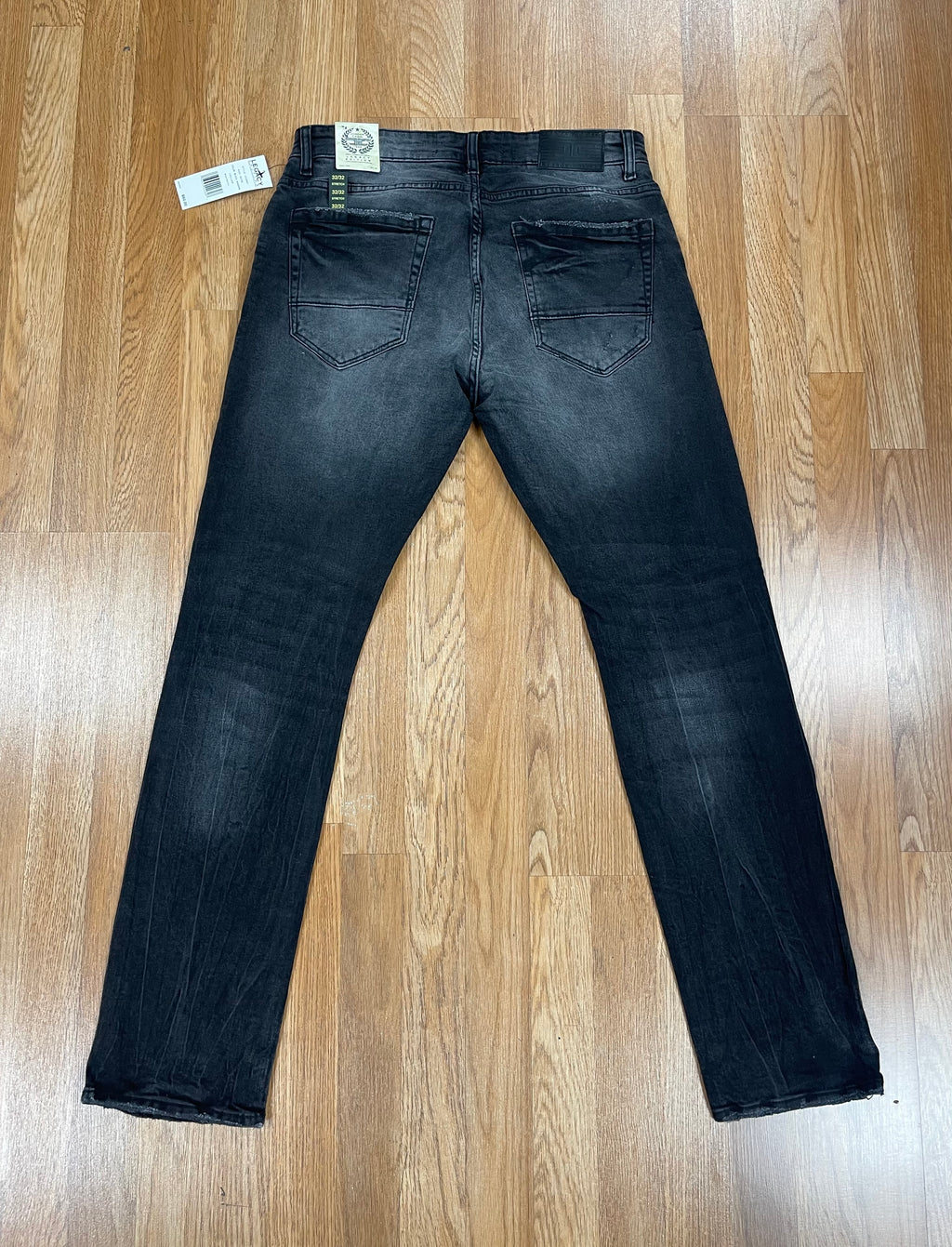 Jordan craig collins straight fit black shadow jeans