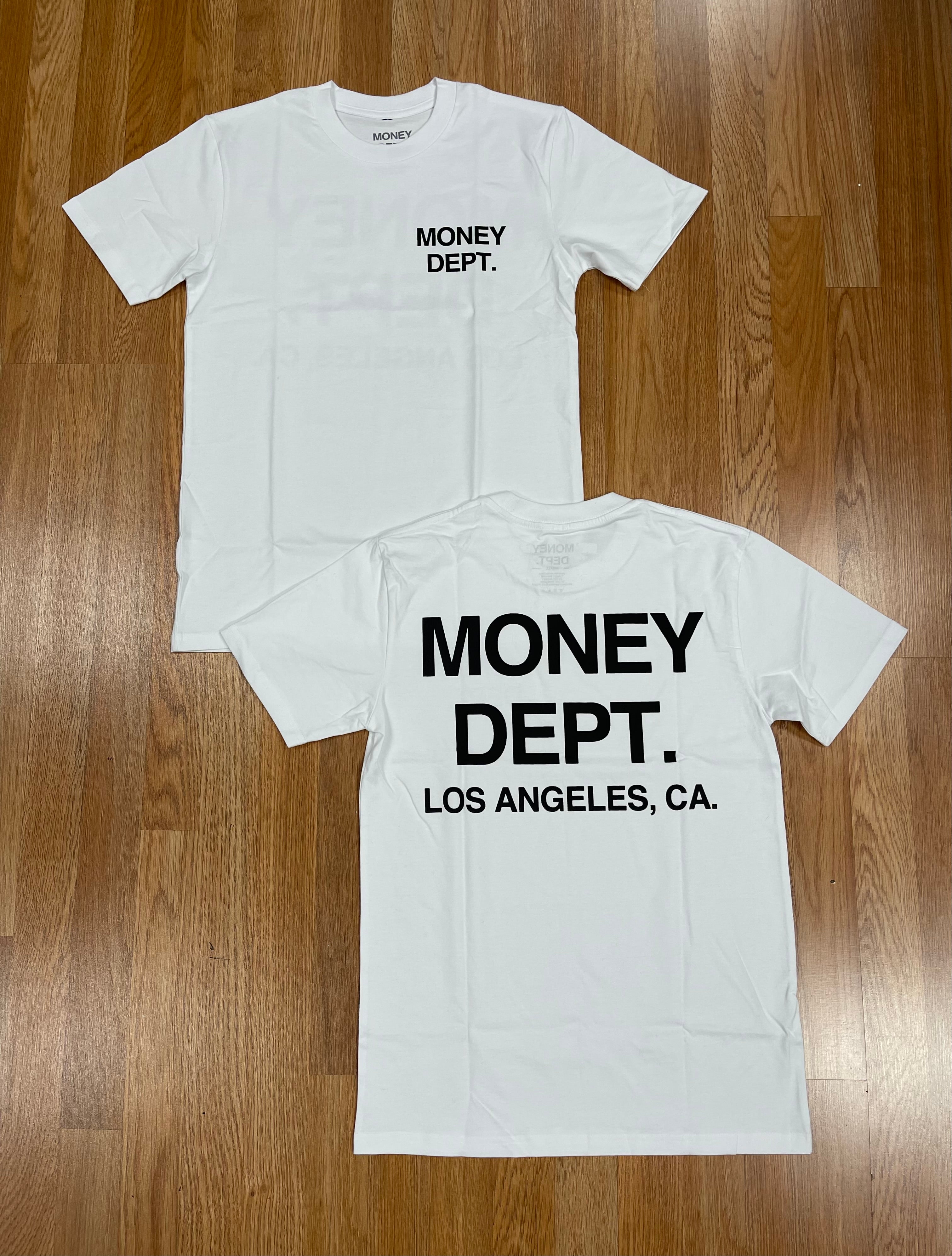 Money dept white/black tee