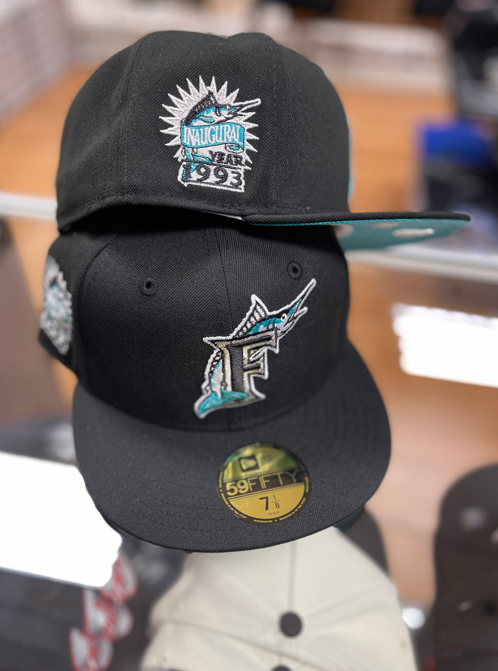 Florida marlins hat w side patch