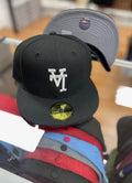 Upside down LA fitted hat
