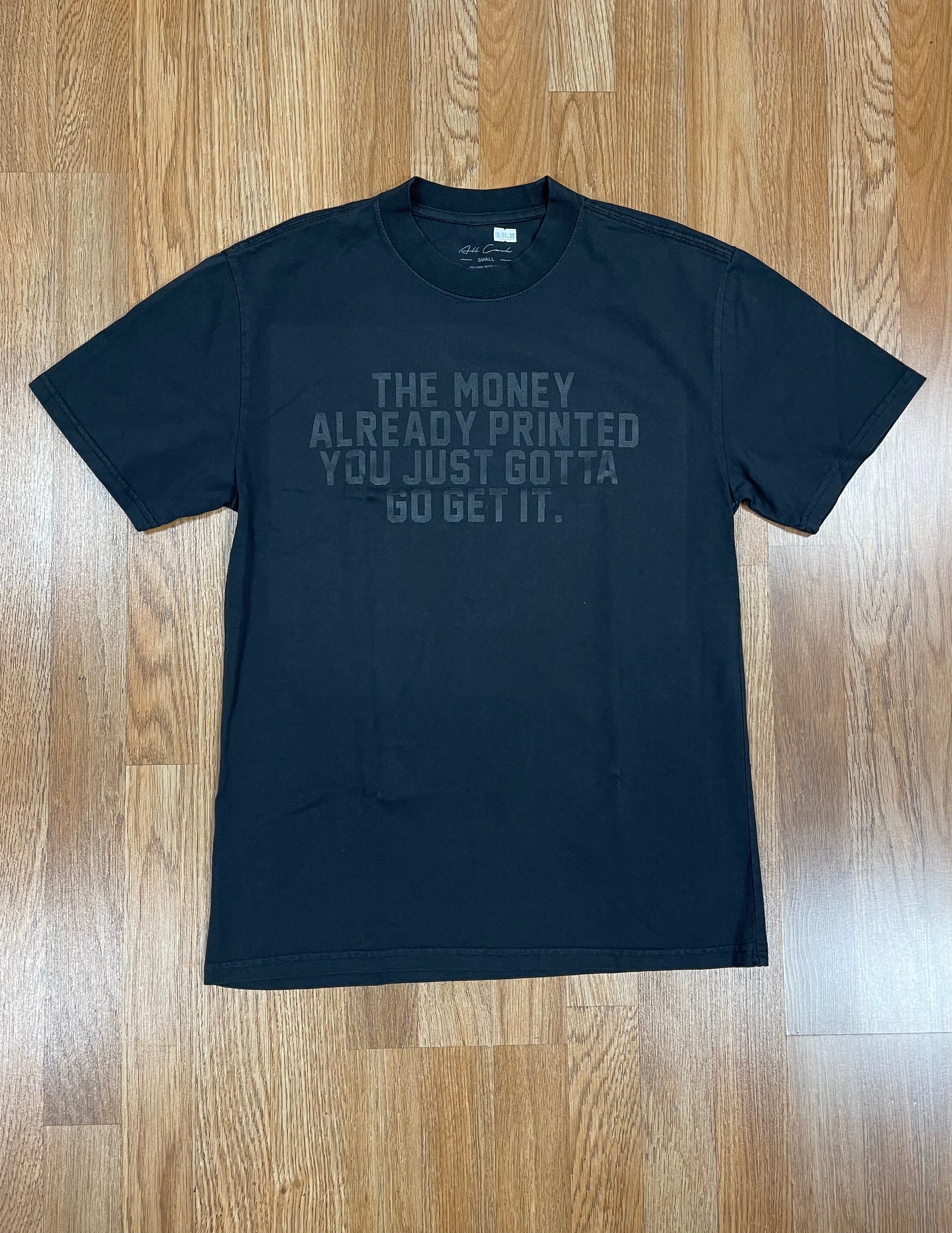 All cash black tee