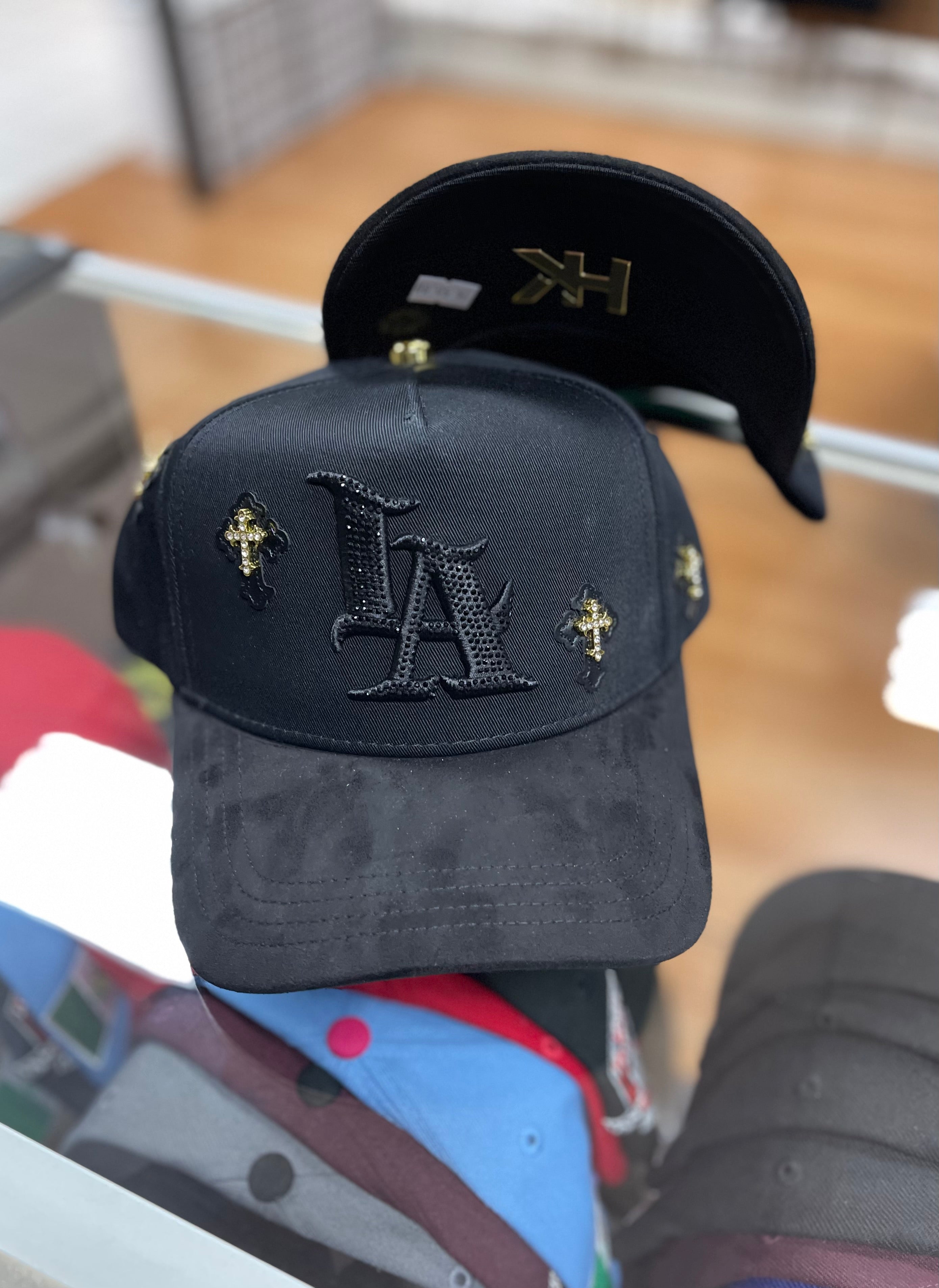 LA cross snapback