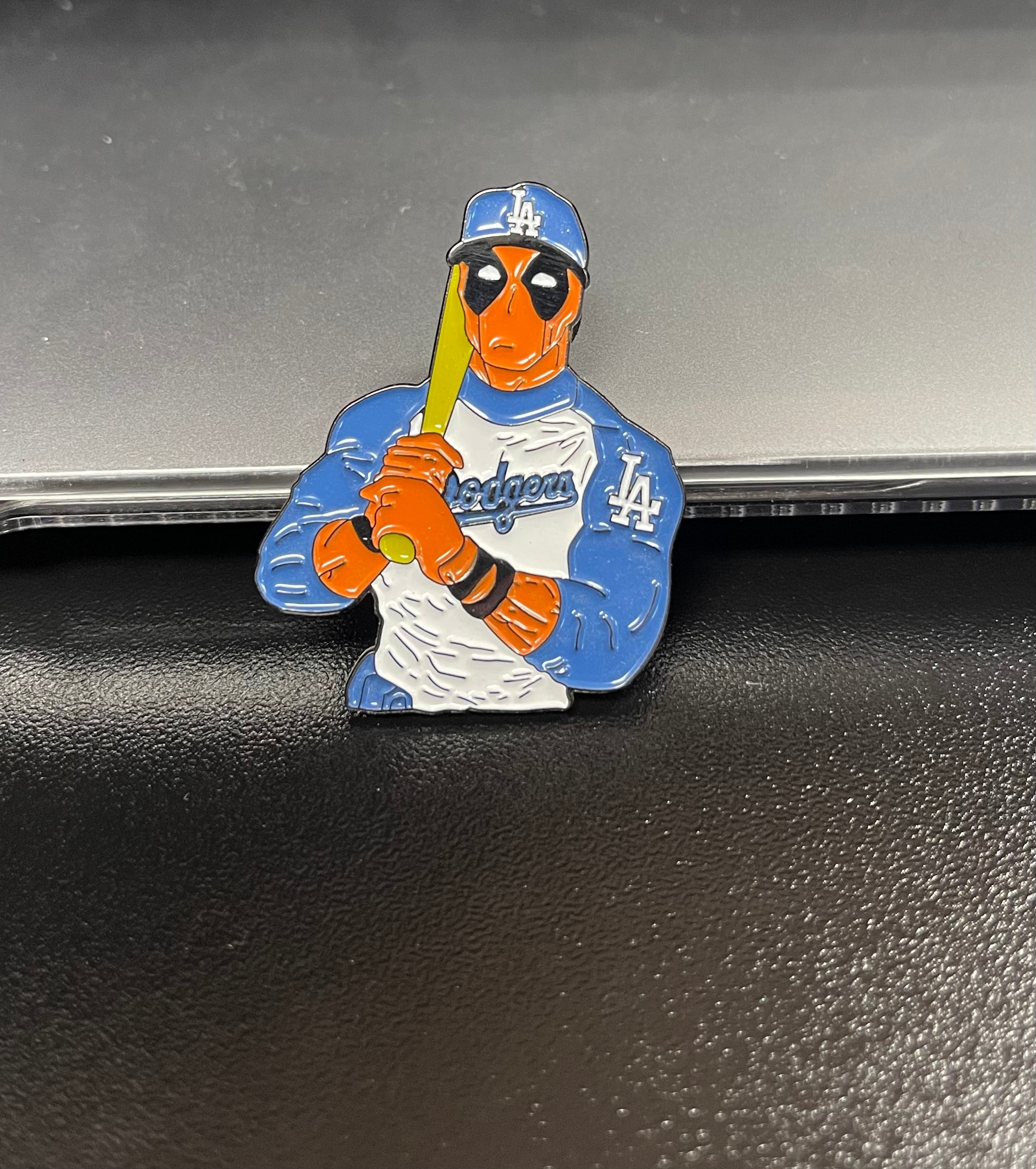 Dodgers Deadpool hat pin