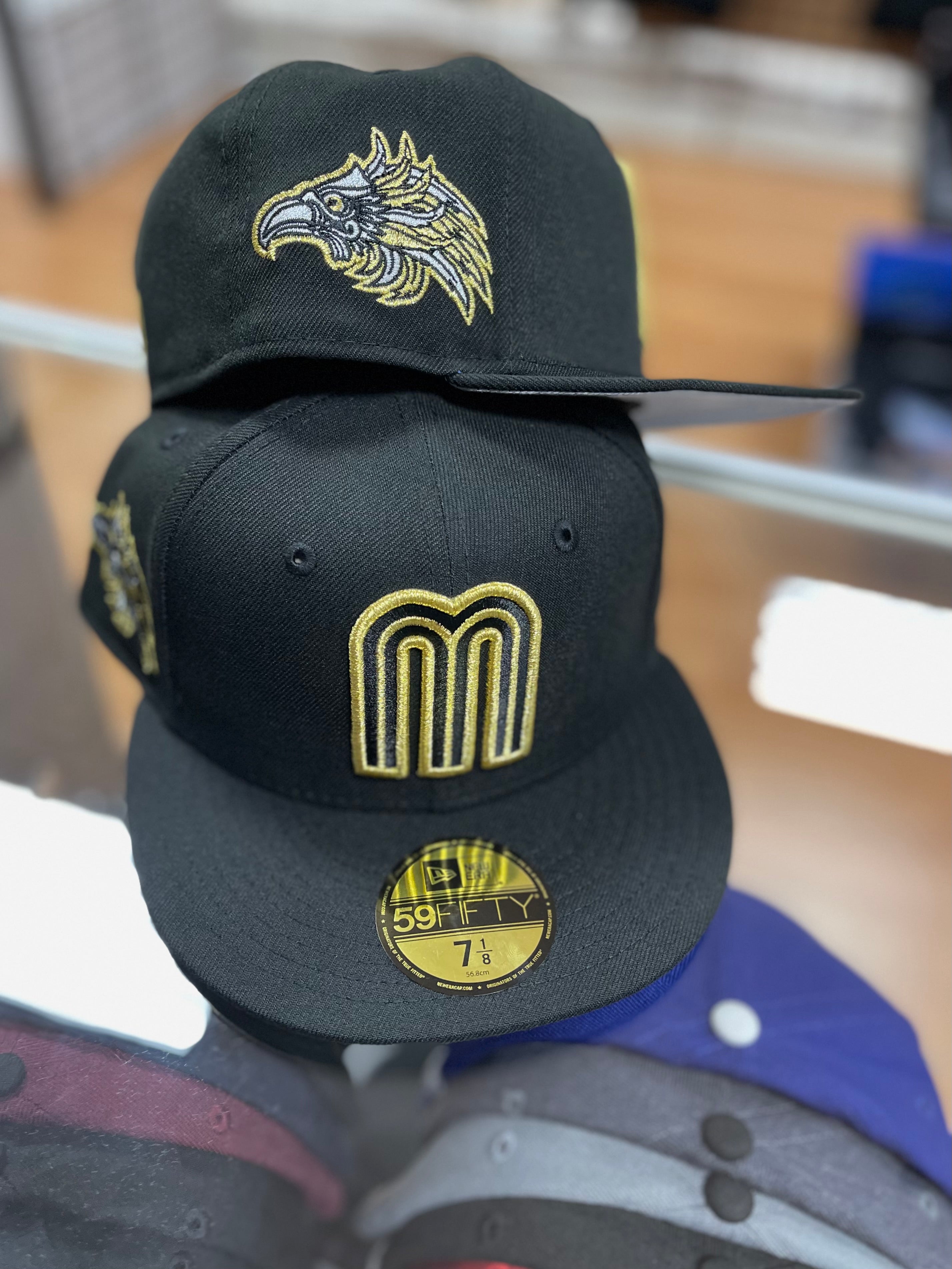 Mexico fitted hat aguila side patch