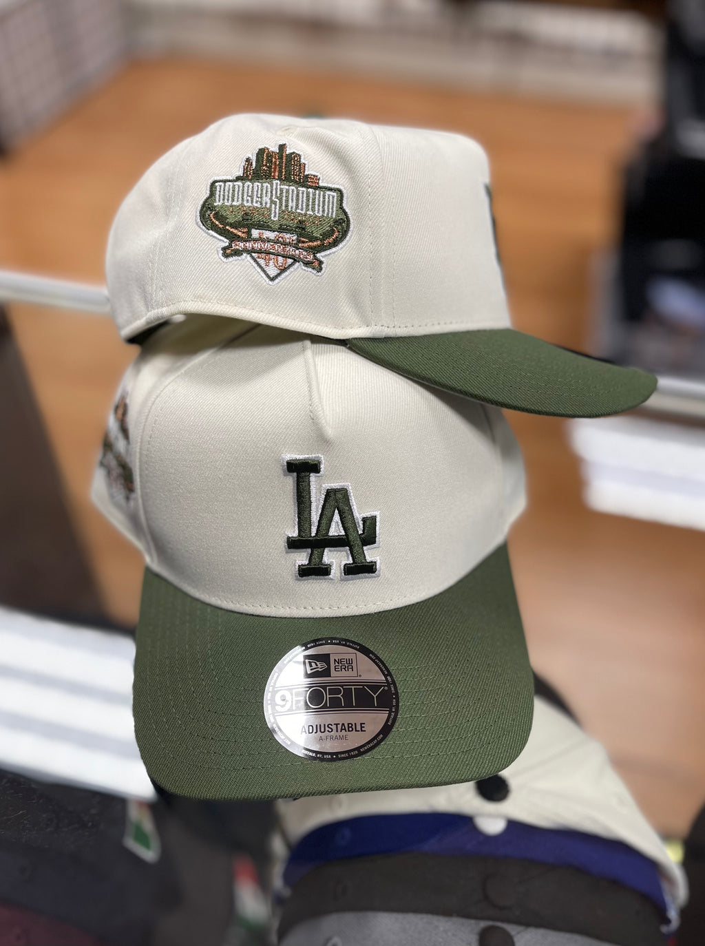 LA dodgers olive snapback
