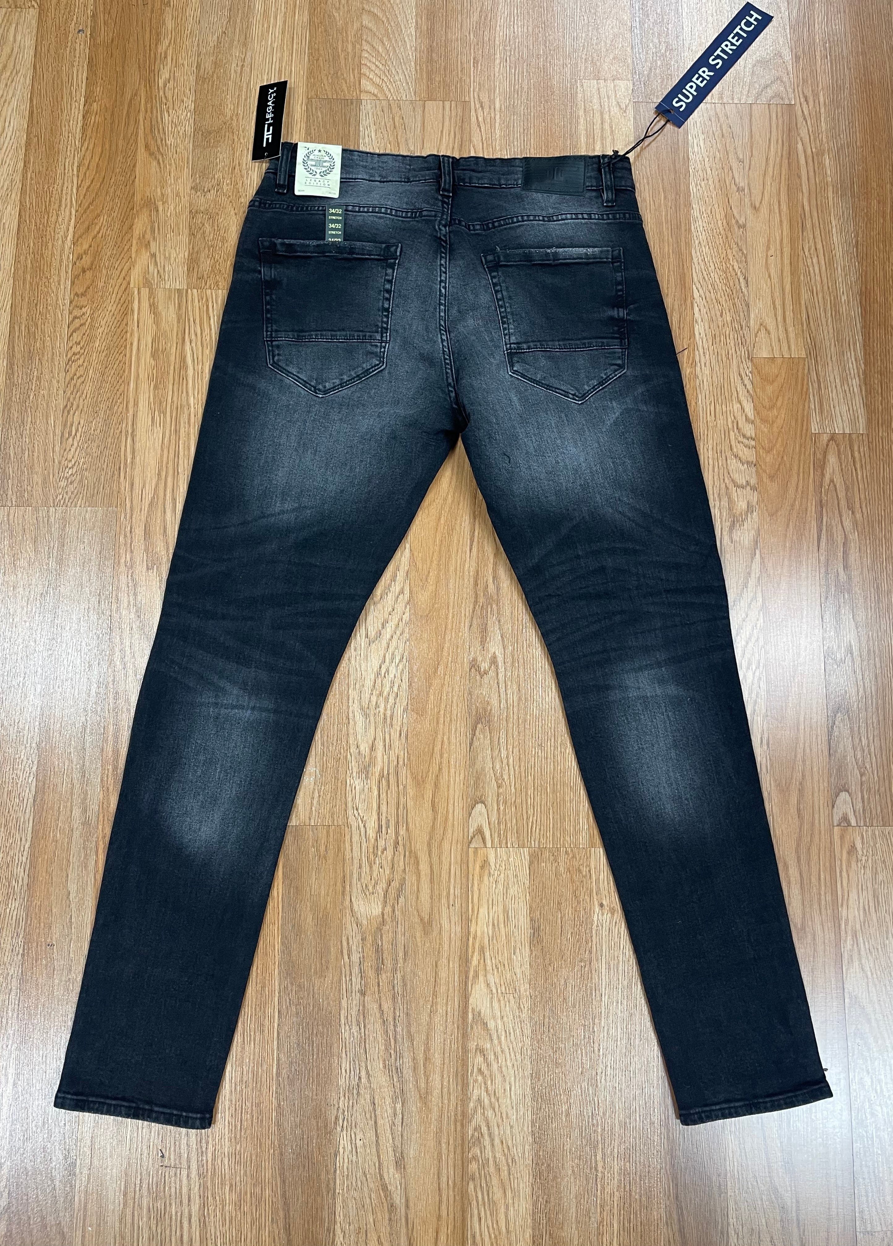 Jordan craig black shadow w shreds jeans slim