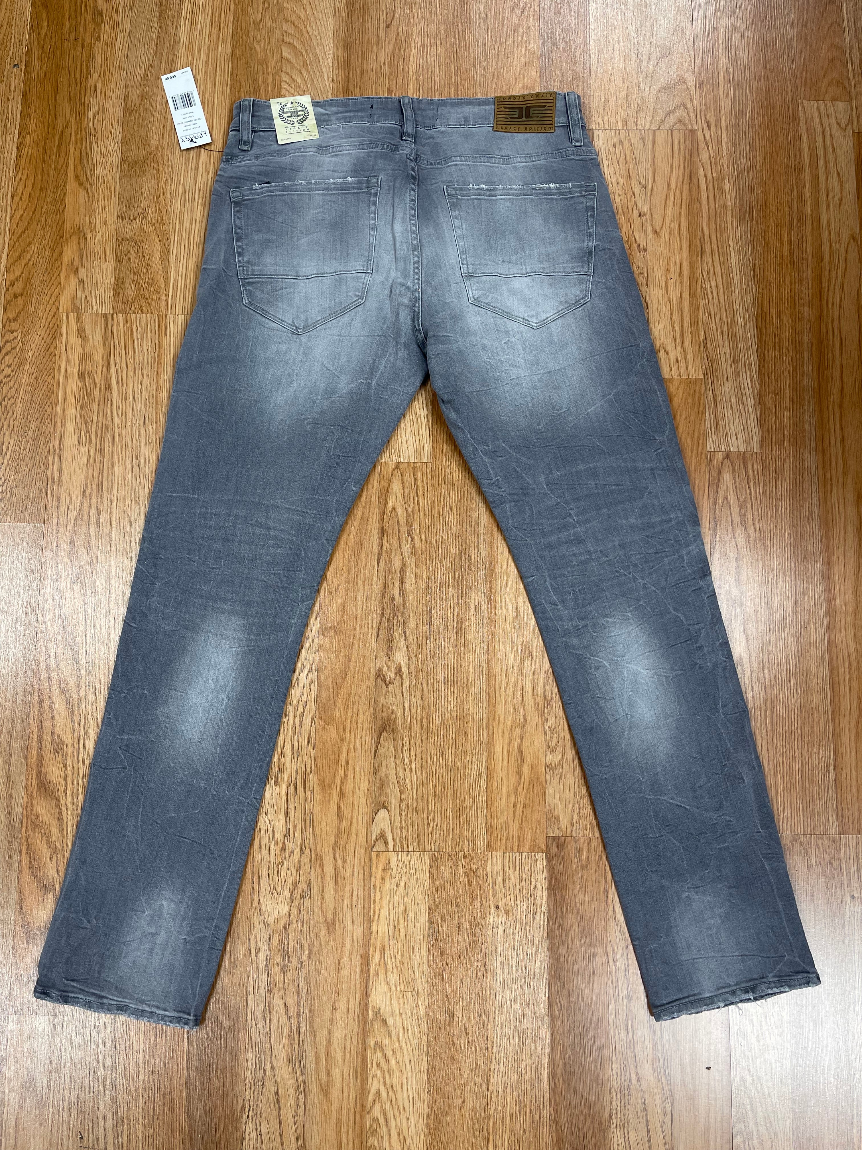 JC cement wash straight fit jeans