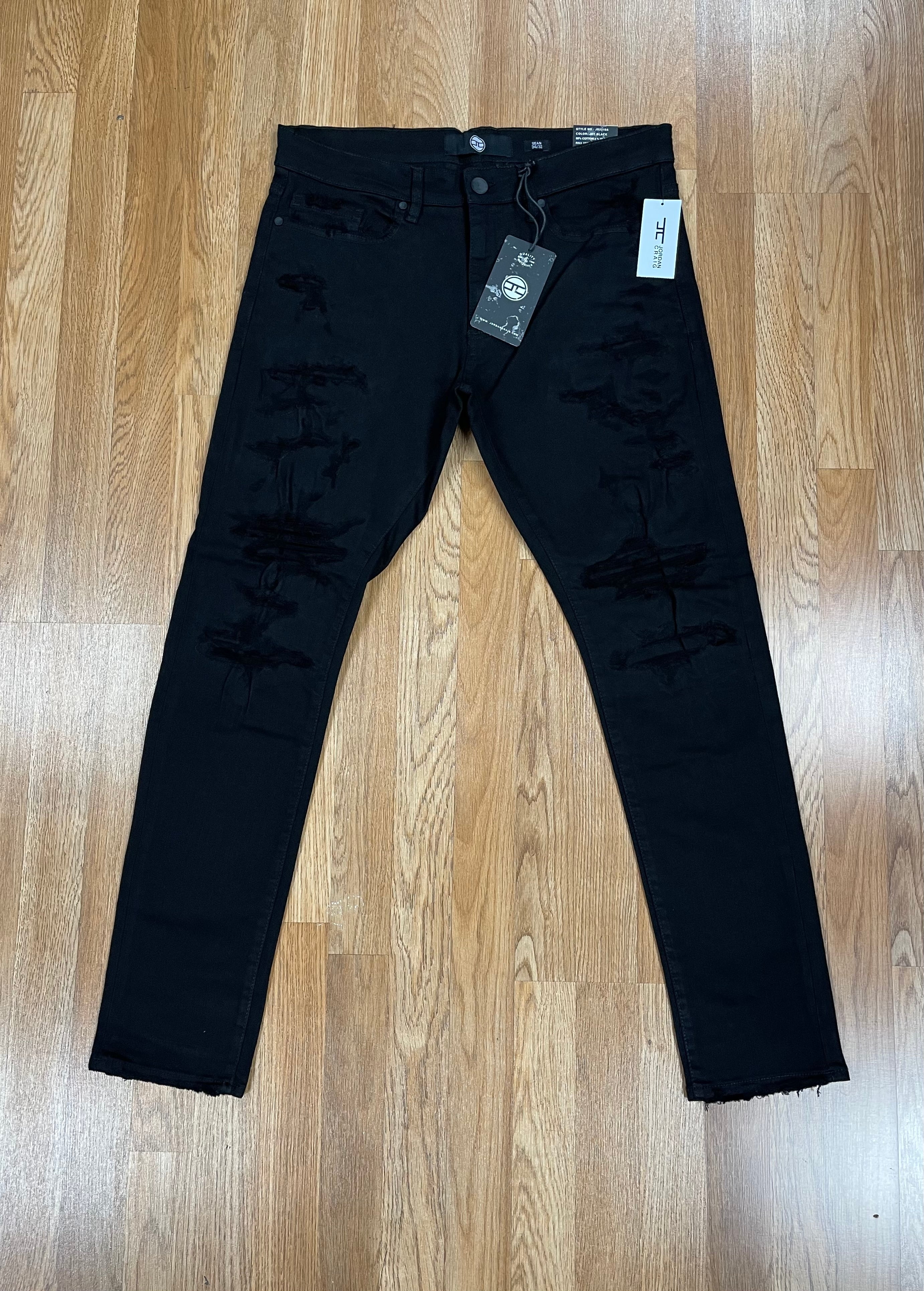 Jordan craig jet black w shred slim