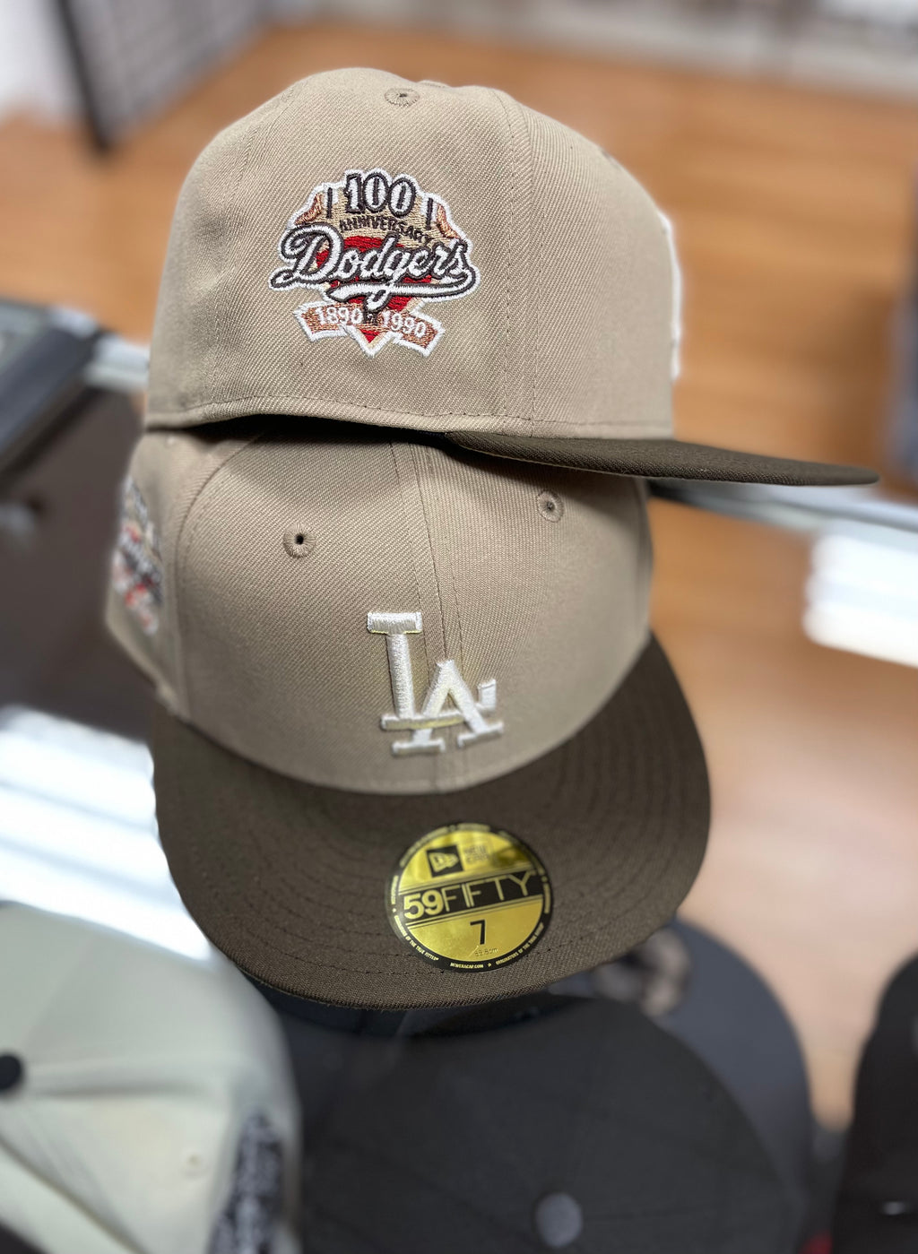 LA dodgers peanut butter color hat