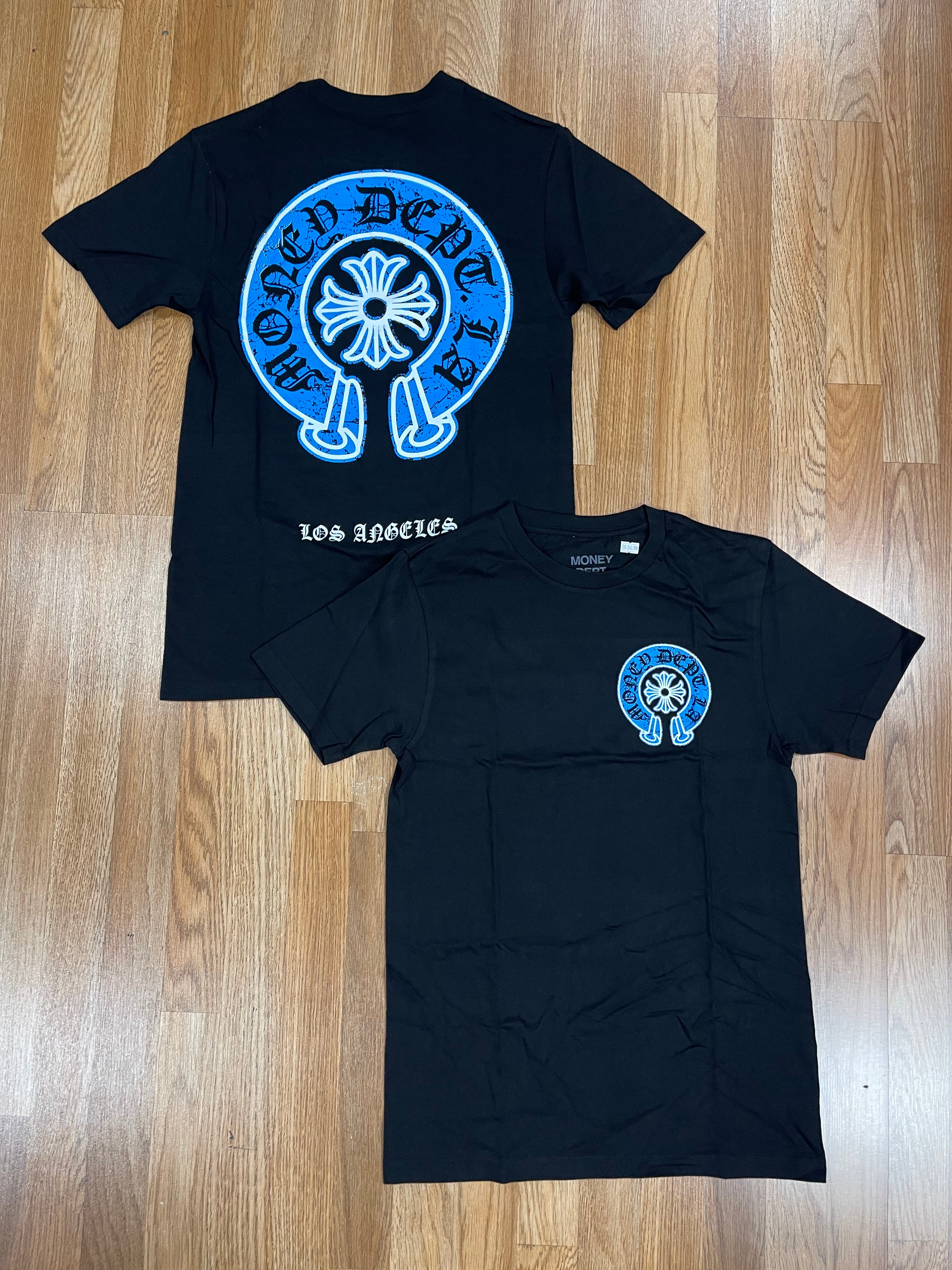 Money dept old english blue