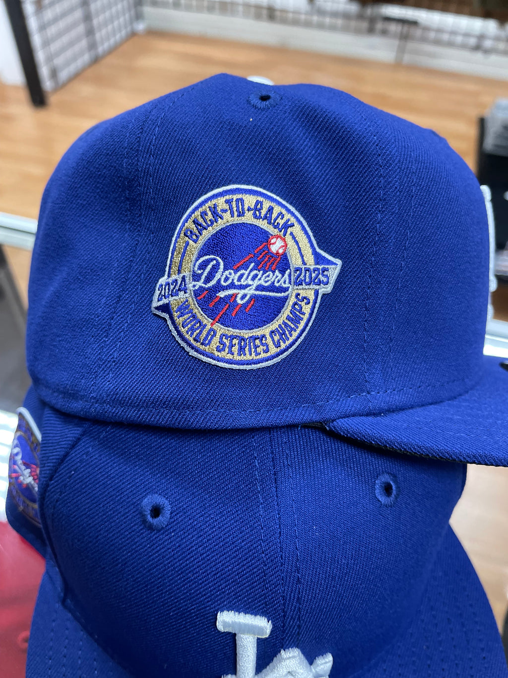 LA dodgers back 2 back ws champs hat