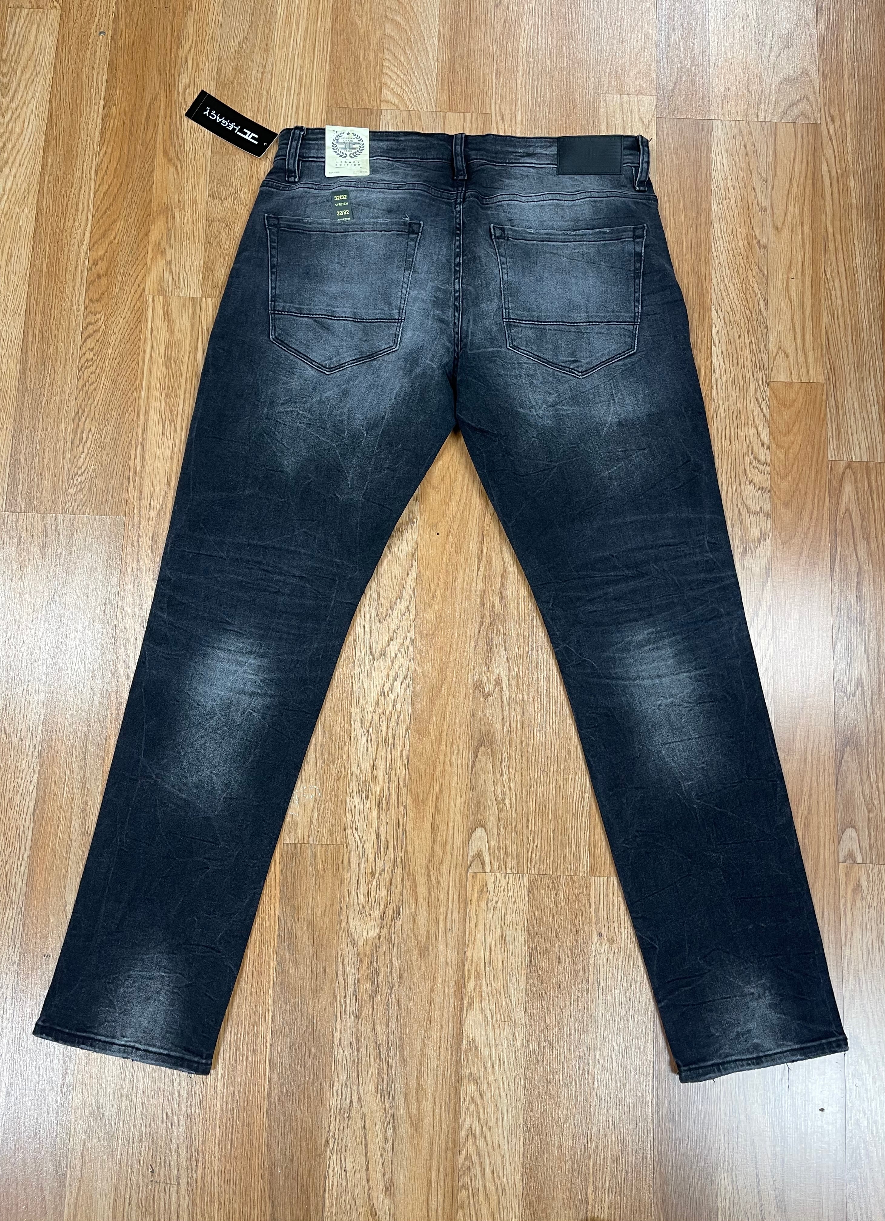 JC black shadow straight fit jean