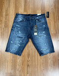 Jordan craig river blue denim shorts w shreds