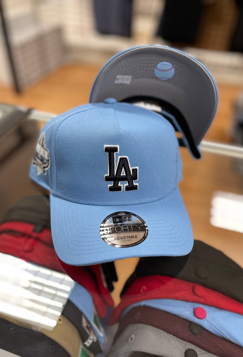 LA dodgers snapback baby blue