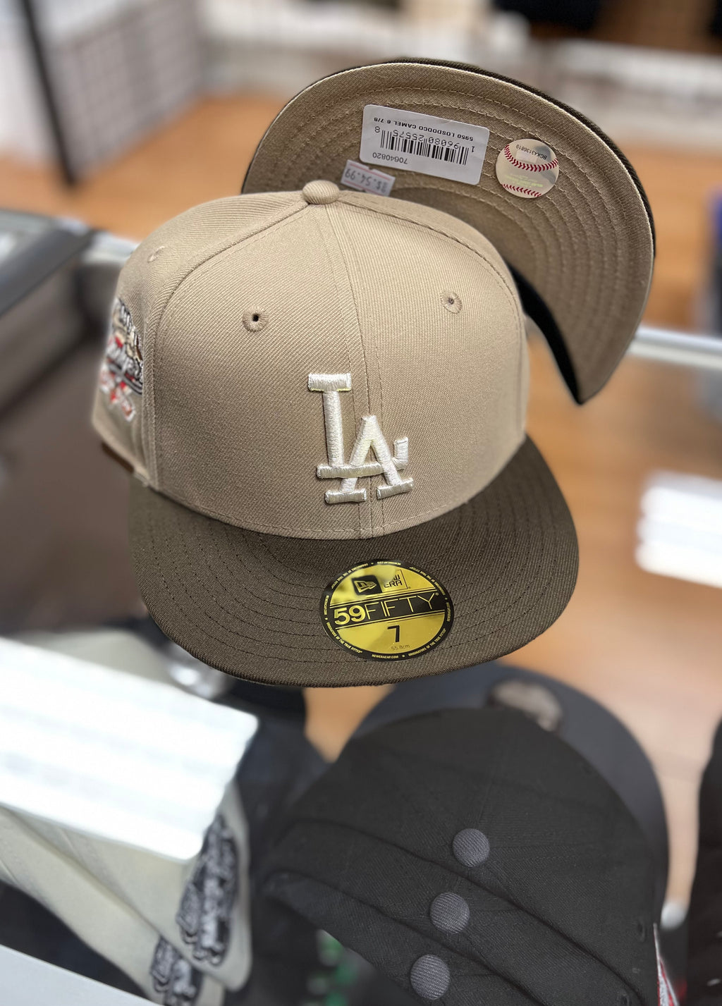 LA dodgers peanut butter color hat