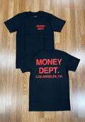 Money dept black/red tee
