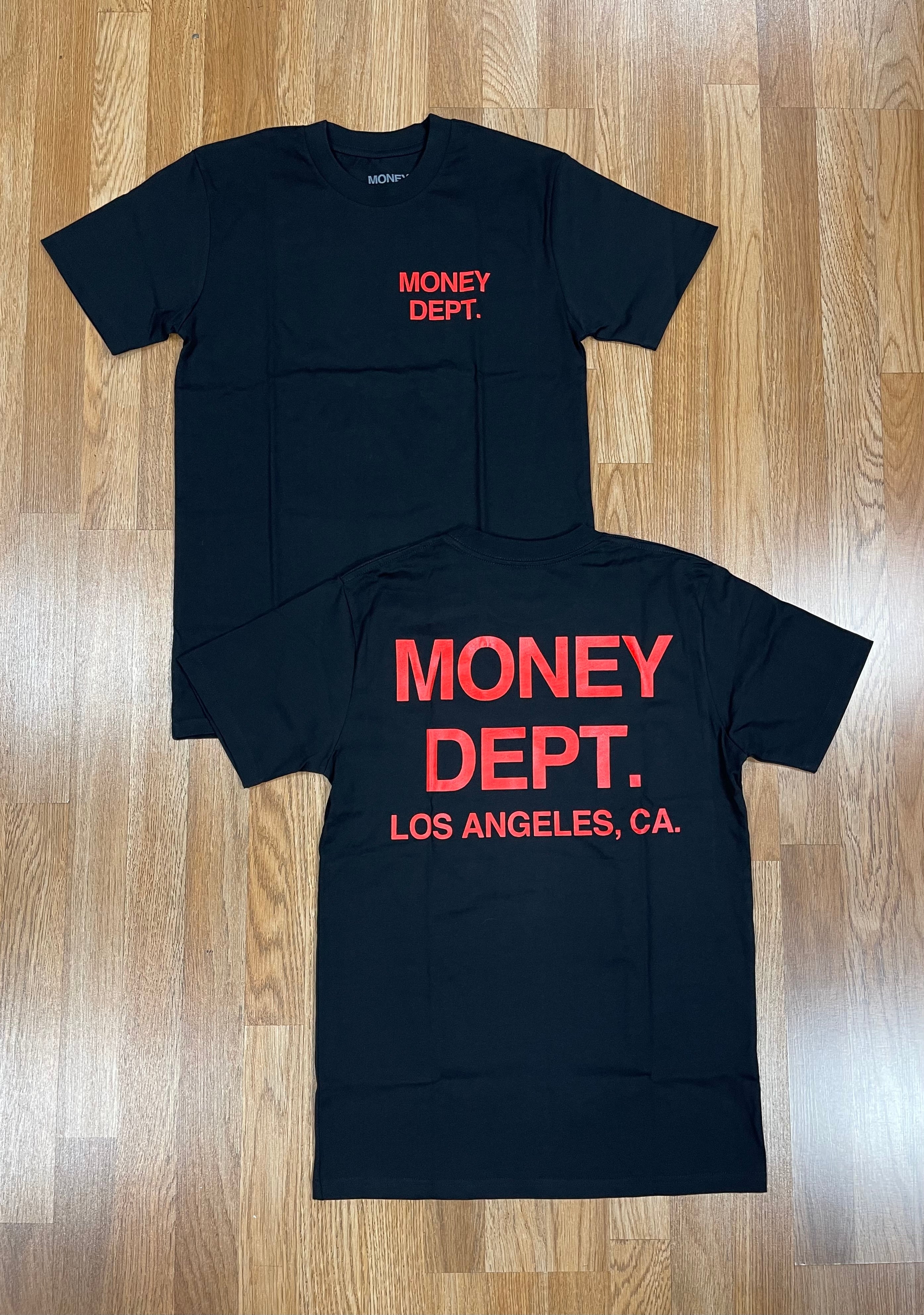 Money dept black/red tee